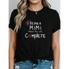 Damen T-Shirt "Being a MiMi Makes My Life Complete" - Vintage Oma Kurzarm Top mit Schmetterlingsdruck & Schriftzug,
