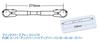 POSH FAITH Motorcycle Supplies Handle Brace Quick Release Brace Brace Shaft TYPEII226mm 094267-66