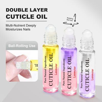 Nail Nutrition Oil Dual-Color All-Natural Plant Extracts Revitalize Nourish Nails Oil for Healthy Moisturized Fingers