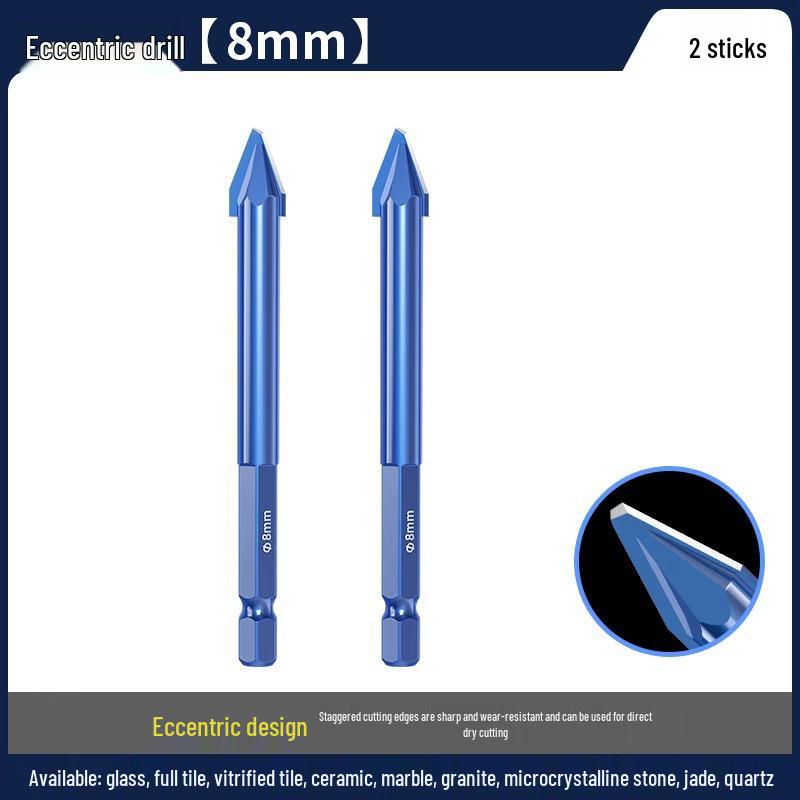 Blue Victory Super Hard Angled Tile and Concrete Drill Bit Set