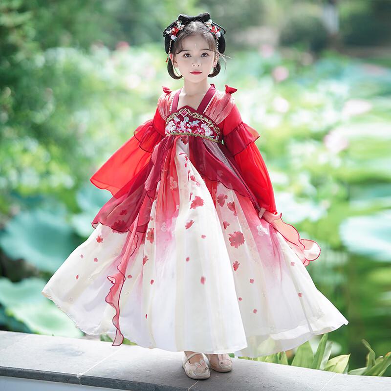 Anneyol Girls' Chinese Style Hanfu Princess Dress