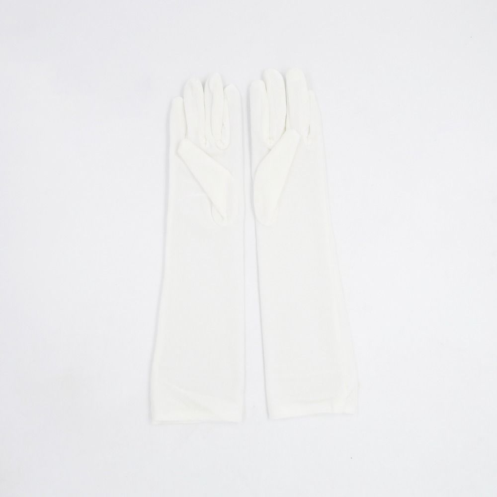 Punk Royal Blue Gloves Black/White/Wine Red Performance Mittens Retro Long Gloves  Party