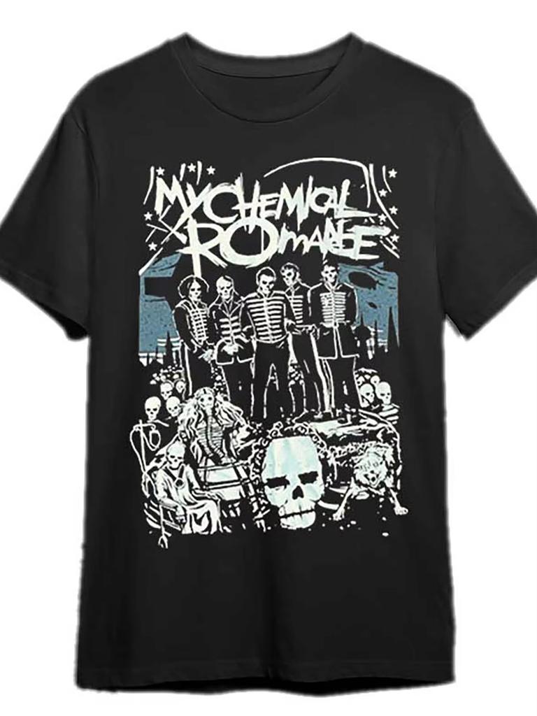 2026 My Chemical Romance Graphic Short Sleeve Breathable Comfortable High Quality for Men - Bl