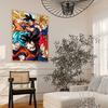 Figure Anime Vegeta Goku D-Dragon Ball Poster Classici Vintage Qualità HD Wall Art Poster Retrò per Decorazione Parete Casa Stanza