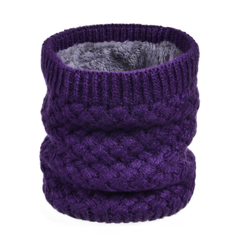 Male and Female Couples Fleece Thickened Single Ring Sleeve Winter Warm Wool Knitted Sleeve