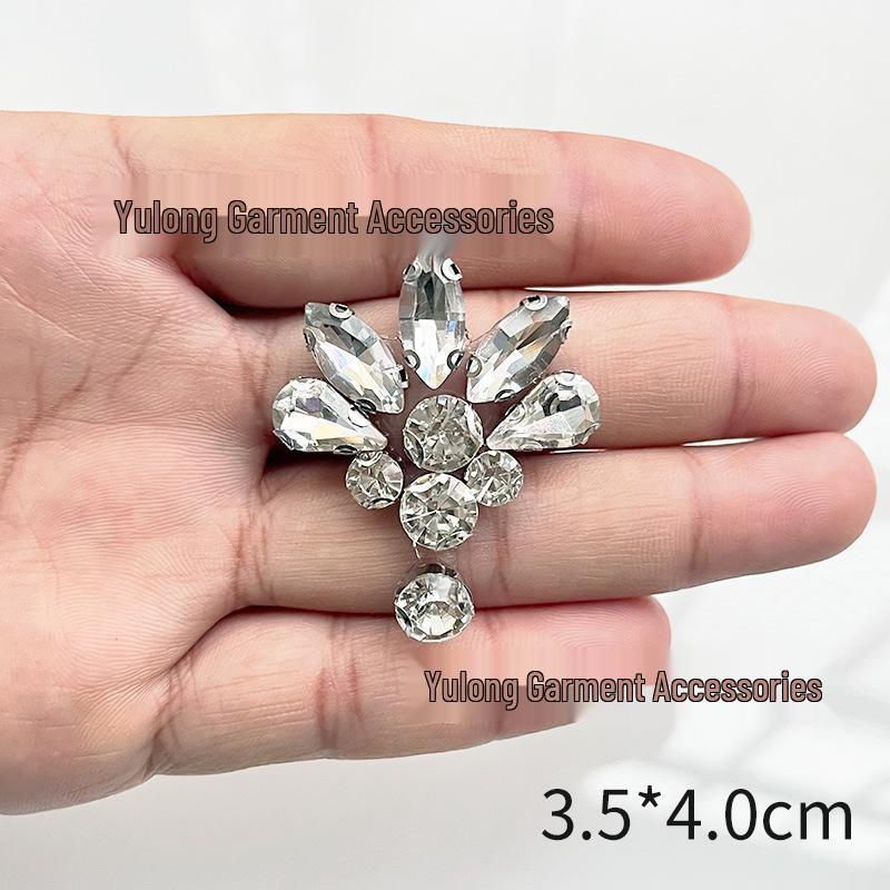 White Rhinestone DIY Hotfix Adhesive Fabric for Crystal Ornaments & Shoe Box Decorations