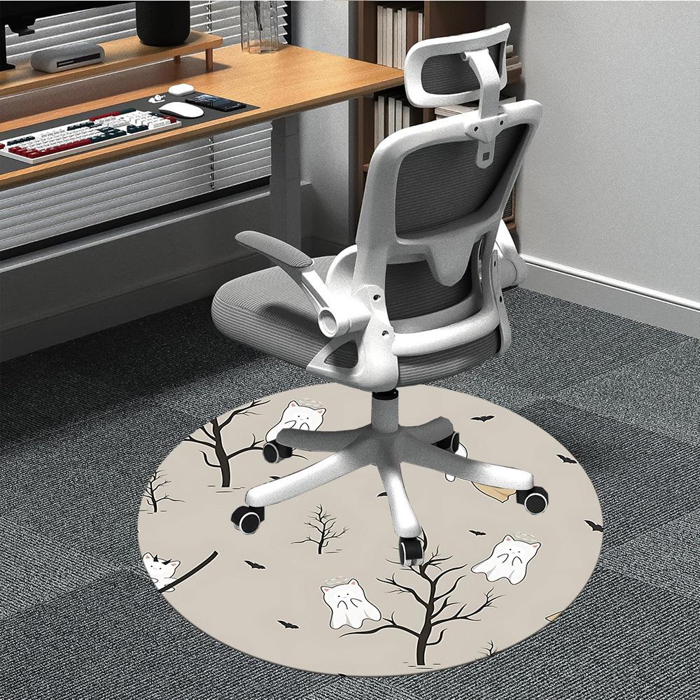 

1pc Ghosts Chair Carpet for Office, Non-slip, Soft and Durable Office Rug for Interior Decoration, Perfect for Office yy260313037 80cm by 80cm