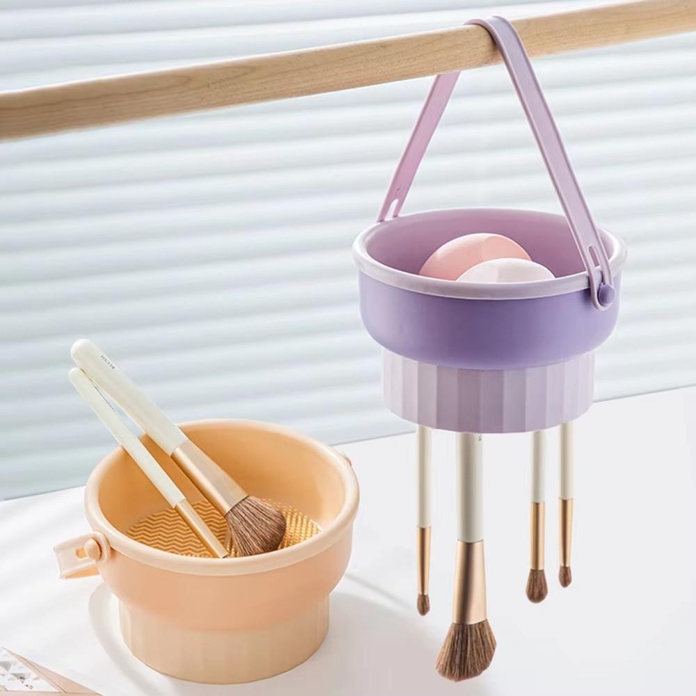 Silicone Makeup Brush Cleaner 3-In-1 Cosmetic Brush Cleaning Tools New Drying Rack Beauty Tool Kit