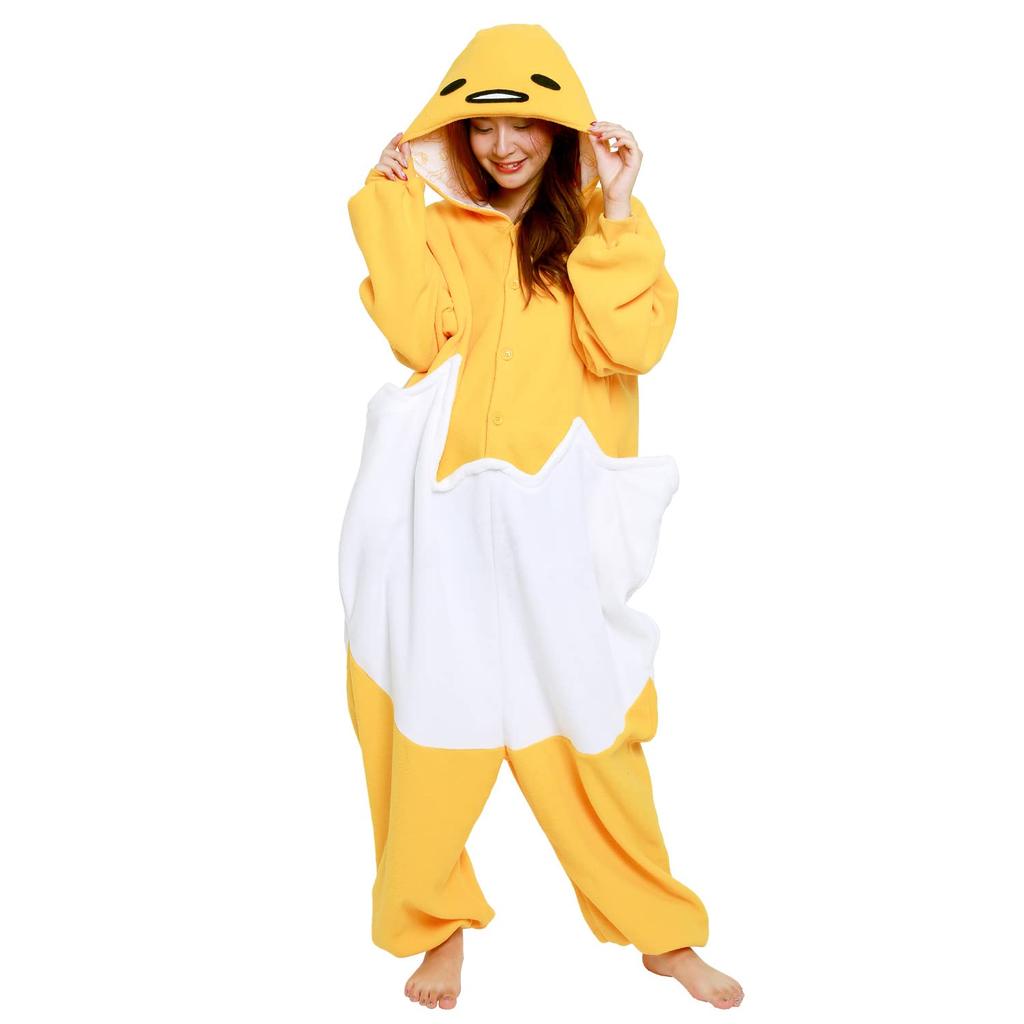 SAZAC Fleece Kigurumi Gudetama Free Size SAN-859 (Adult)