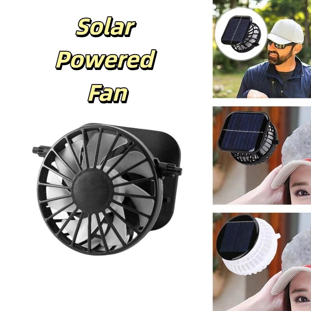 Lightweight Solar Powered Fan Portable Mini Hat Fan Multi-function Cooling Fan Picnic