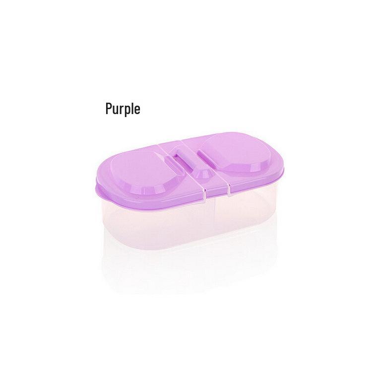 Dual Compartment Sealed Food Storage Jar for Kitchen & Refrigerator