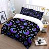 Starry Moonlit Background Bedding Set For Kids Luxury Gift 3Pcs Digital Print Comforter Set Soft Comfortable Breathable