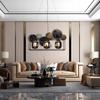 Hanging Ceiling Lamp for Living Room Dining Room 3 Glass Shades