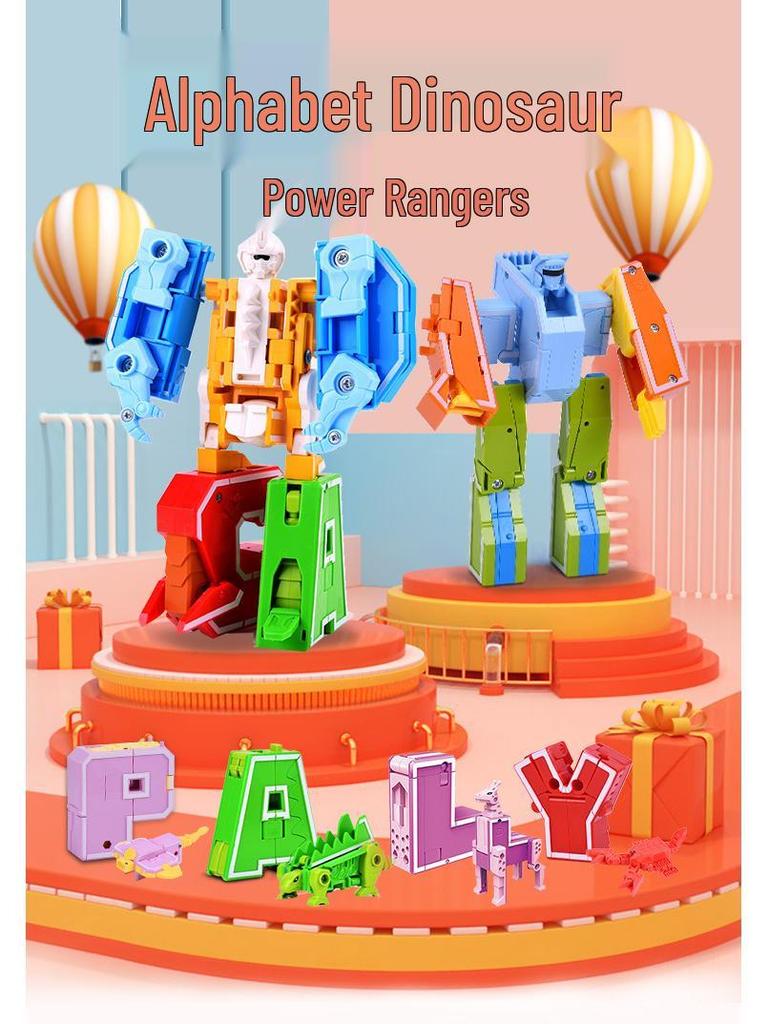 Dinosaur Robot Transformation Toy Set for 6-Year-Olds
