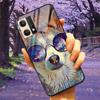 For Oppo Reno7 4G Case Fashion Tempered Glass Moon Star Bumper Cases for Oppo Reno 7 4G Phone Cases CPH2363 Luxury Funda Capa
