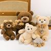 Teddy Bear Plush With Rose Decor Handmade Gift For Valentines And Friends