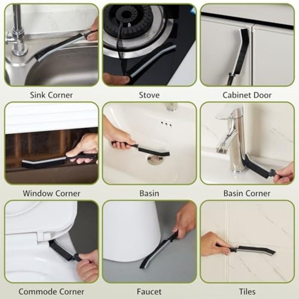 Hard Bristle Crevice Cleaning Brush Gap Cleaning Tool  for Bathroom /Shower /Window Tracks/ Kitchen