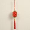Festive Lighting Retro Chinese Red Lantern Traditional Waterproof New Year Lanterns Handmade Craft Hanging Fu Lantern Garden