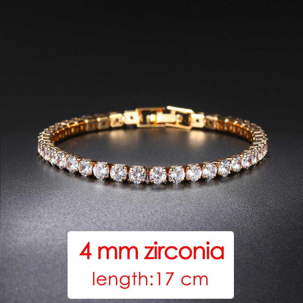ZHOUYANG Tennis Bracelet For Women Luxury Colorful Optional 2.5mm CZ Crystal Rose Gold Color Gift Fashion Jewelry KC128