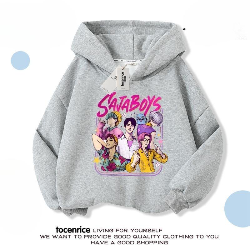 Children's Fashion Witch Hunt Team Hoodies, Spring and Autumn Boys' and Girls' Casual Long-sleeved Hoodies