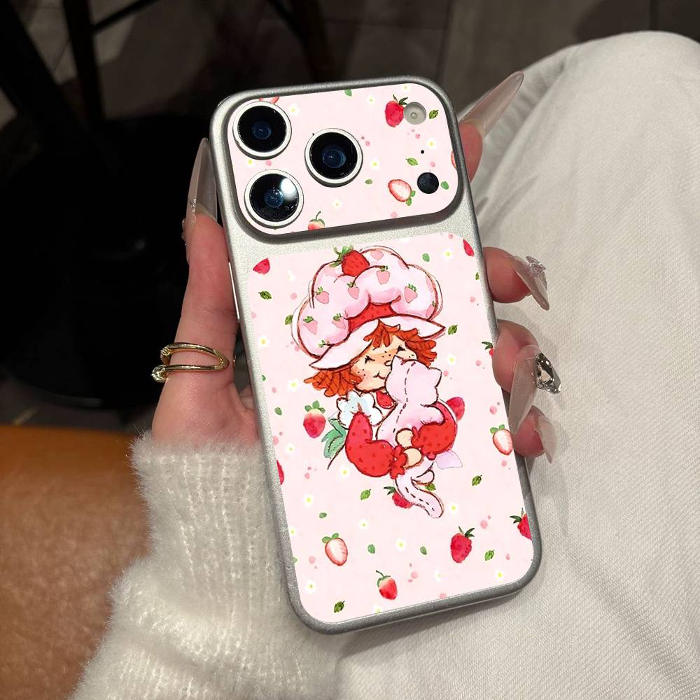 Cartoon Girl S-Strawberry S-Shortcake For IPhone 17 Pro 17 Pro Max Rear Skin Wrap Decal Protective Sticker