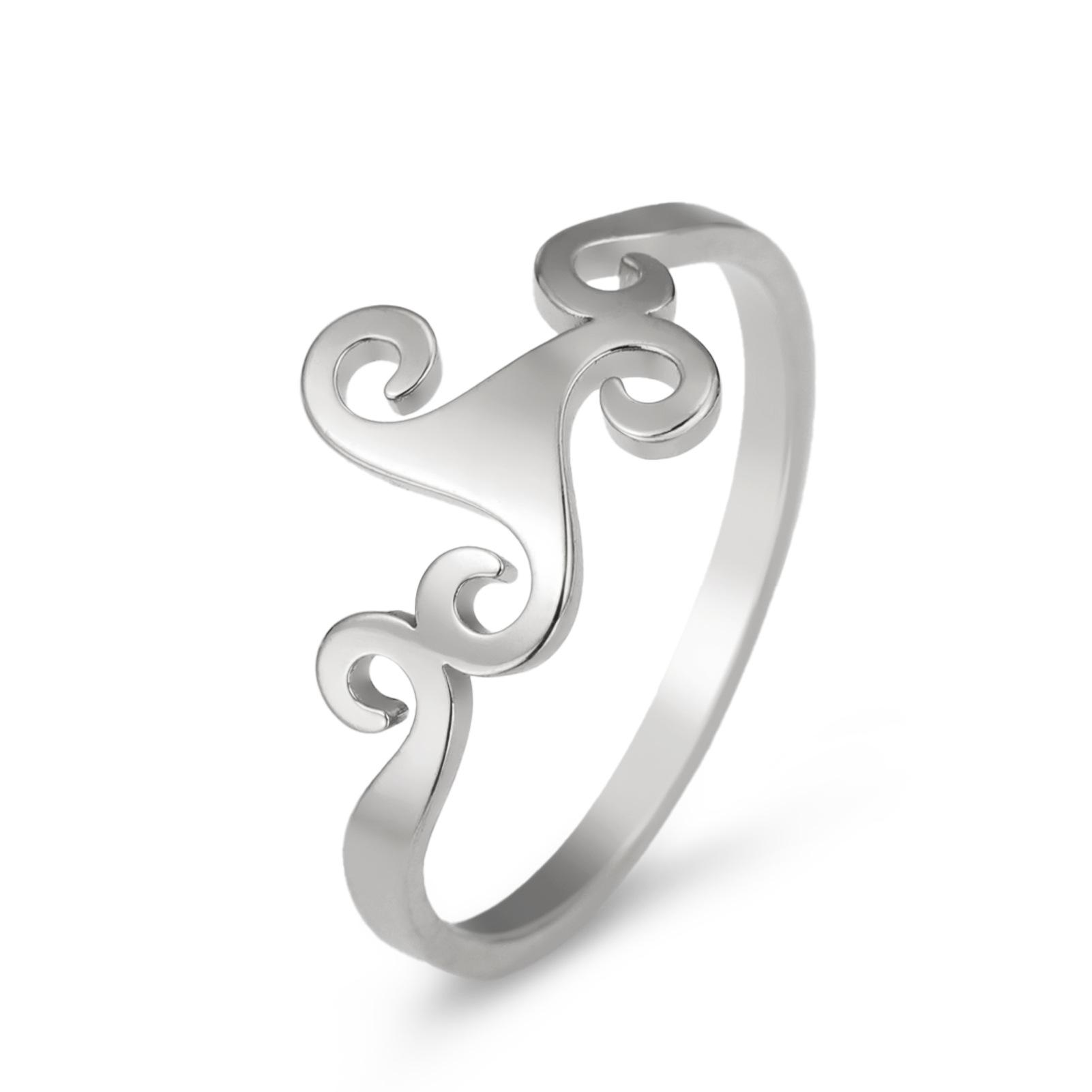 

Кельтский узел тройная спираль женское кольцо из нержавеющей стали мужской женский ирландский узел талисман тройная нога колдовство ювелирные изделия подарок 11