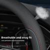 For Volvo XC60 XC40 XC90 S60 S90 V60 V90 EX30 EX90 EC40 Breathable Leather Steering Wheel Cover Ultra-thin Anti-slip Accessories