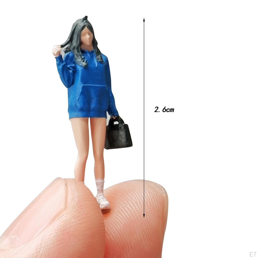 1/64 Female Model Doll Toy, Toy Figure, Landscape Decor, Unique Ornament, Resin Figure for Club,
