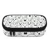 School Pencil Case 300D Polyester Printed Zip Around Closure with Mesh Pocket Removable Divider and Pen Slots for Students