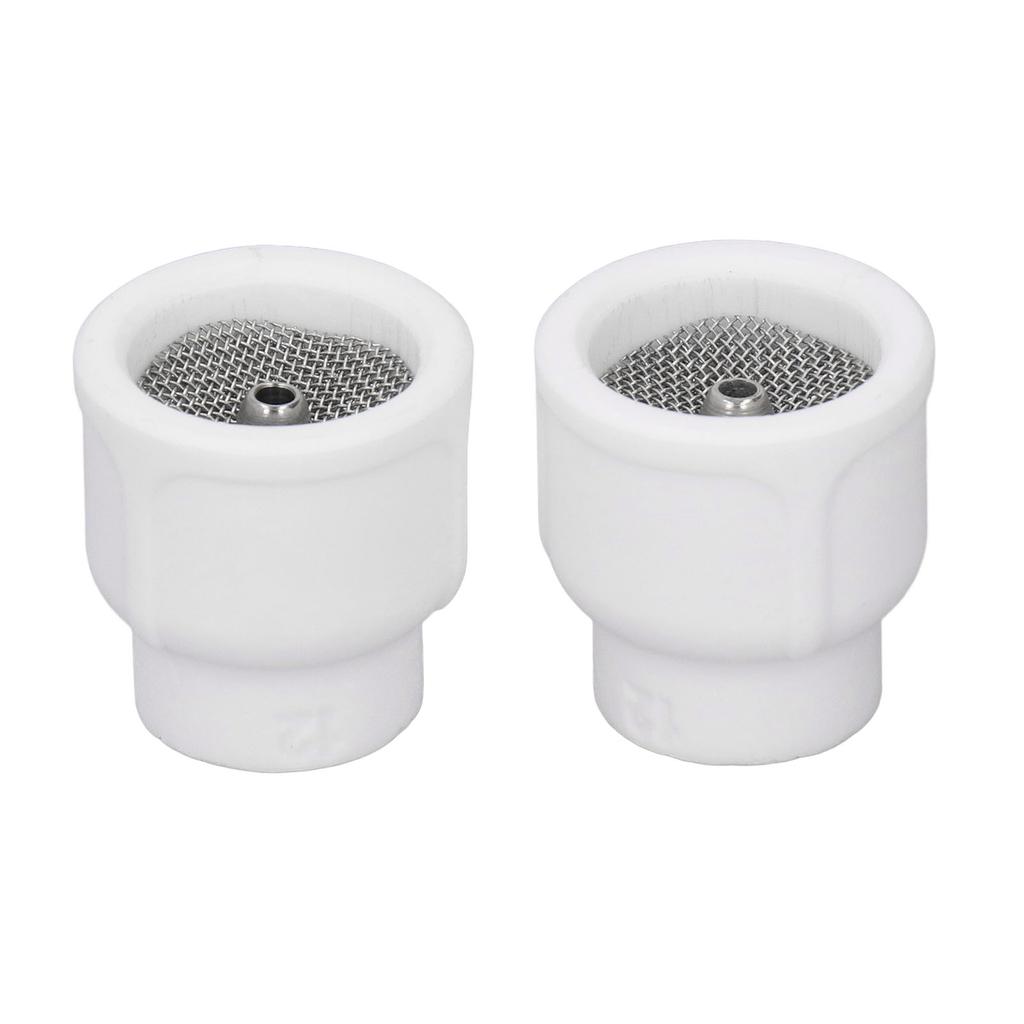 2Pcs Tig Welding Cups White Ceramic Welding Torch Cup Ceramic Nozzle Accessory Kit for DB SR WP 9