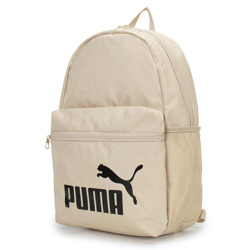 Puma Student Large Capacity Casual Sports Fabric Backpack Unisex Backpack Toasted-Almond 091911-04 Roasted Almond