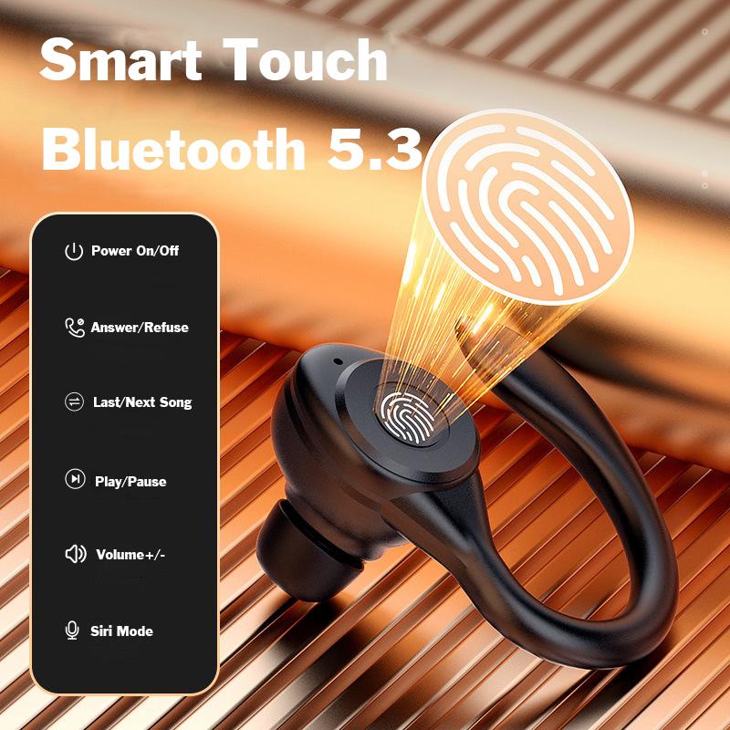 CVC8.0 Noise Cancel Wireless-Ohrhörer HiFi-Stereo-Headset mit Mikrofon-Kopfhörer-Digitalanzeige für alle Smartphones