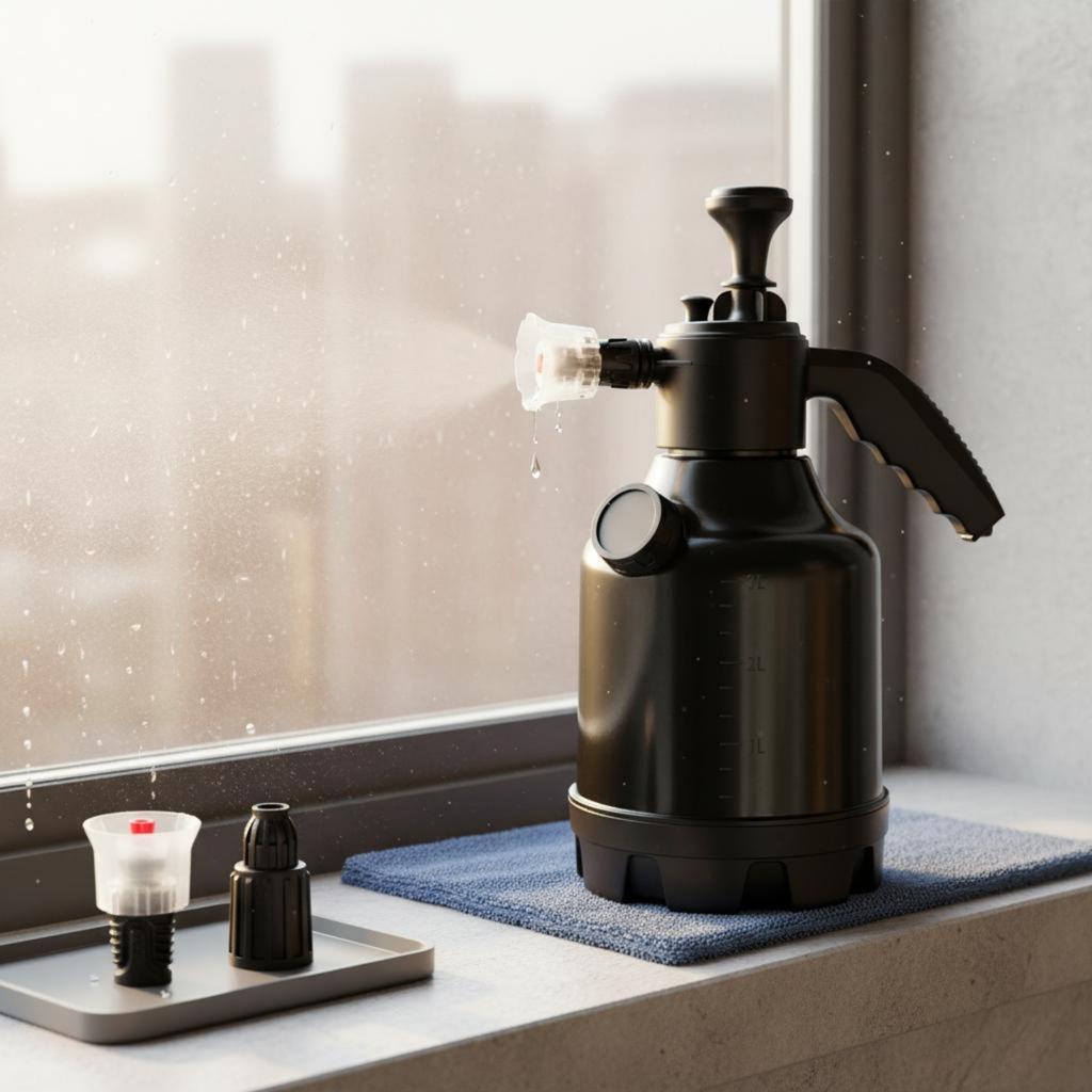 Air-Powered Foam Bottle Continuous Spray Lock Versatile Cleaning Dispenser Hand Pump Foam Dispenser for DIY Detailers, Gardening