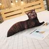 Simulated 3D Cat Tiger Throw Pillow Doll Plush Toy Holding Sleeping Rag Doll Cat Funny Bedside