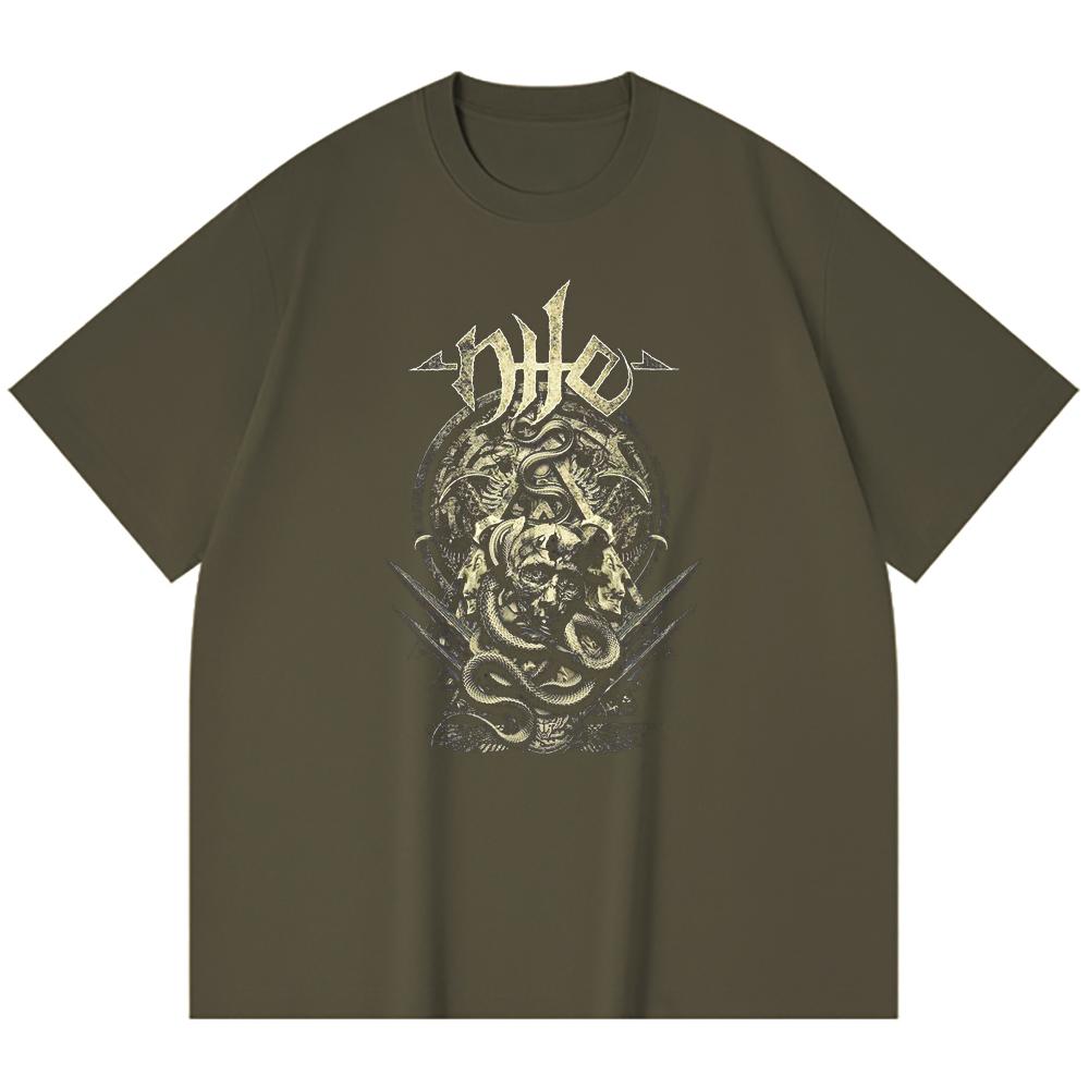 230 Gsm 100% Cotton Heavy Metal T-Shirt Rock Band Popular Music Print Unisex Heavy Cotton T Shirt