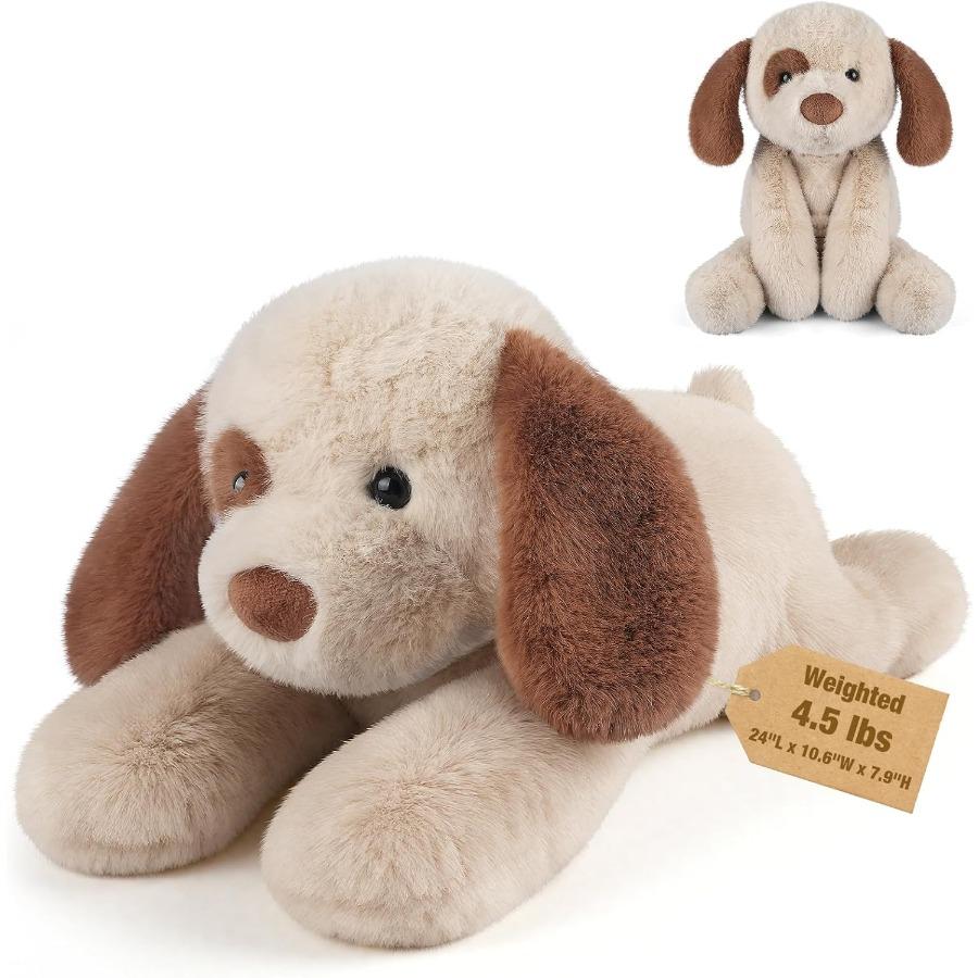 

1/24 Weighted Plush Dog Toy with Removable Ceramsite Bag Soft Cuddly Pillow for Sitting Laying Multiple Colors United States