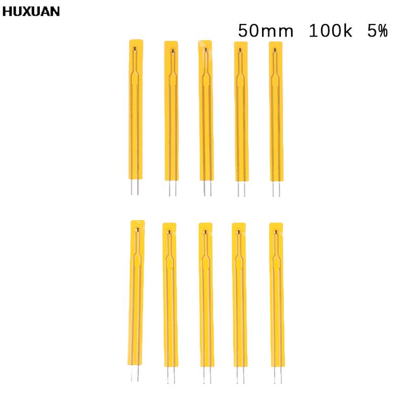 10pcs NTC Thin Film Thermistor 2.5cm 5cm 3950 10K 50K 100K MF5B SMD 1% 5% Temperature Sensor
