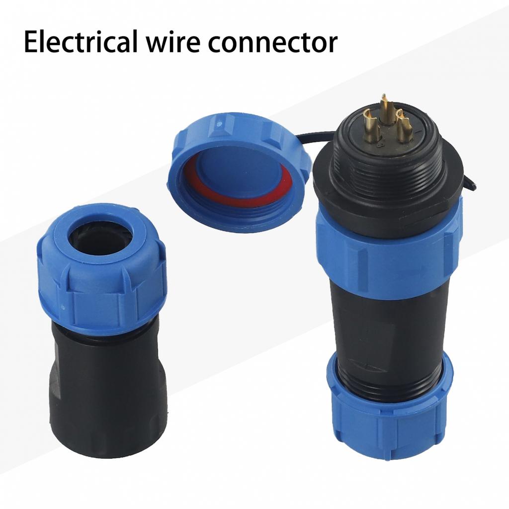 3Pin Cable Connector AC 1500V Mount Pair Waterproof