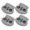 30Pcs Spring Cord Lock Zinc Alloy Durable Multipurpose Spring Toggle Stopper Fastener for Drawstrings Bag Replacement