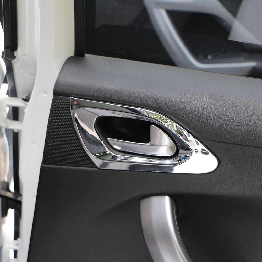 

ABS Хром Серебристый Накладка Защита Наклейка на Внутреннюю Ручку Двери для Peugeot 2008 2014 2015 2016 2017 2018 Аксессуары Rear 2 ps