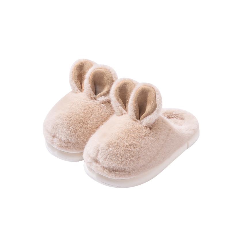 Cotton Slippers Winter Plush Rabbit Cute Less Home Warm Non-slip Piled Thickened Indoor Cotton Mop