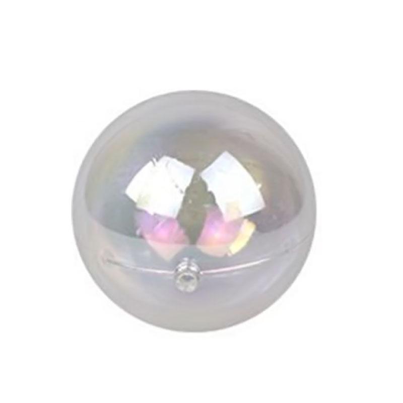 Gold, Silver, and Iridescent Ball Cake Toppers - Baking, Birthday, Dessert Decoration Set