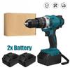 4000 Rpm Blue Brushless Electric Hammer Drill Electric Screwdriver 13mm 520N.m 20+3 Torque Cordless Impact Drill for -18V Battery 3-in-1