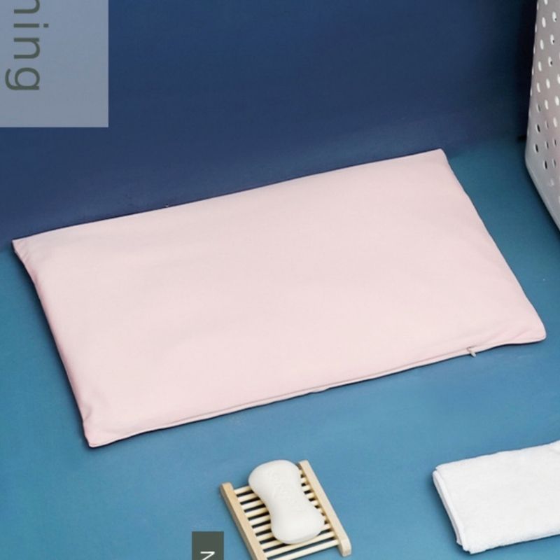 Homlly Soft Diatomite Bath Floor Mat with Washable Cover (Plain) (X2PCS)