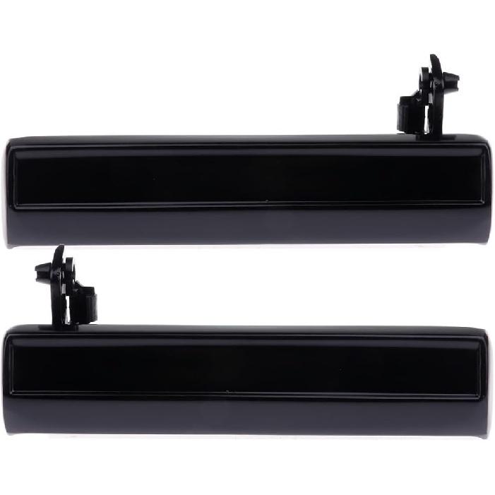 OCPTY Door Handles Exterior Driver Passenger Side Replacement fit 1985-1994 for S10 Outside Door Handles Black(2pcs)