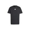 T Shirts Men's Black Crew Neck Moderate Straight Fit IN3711
