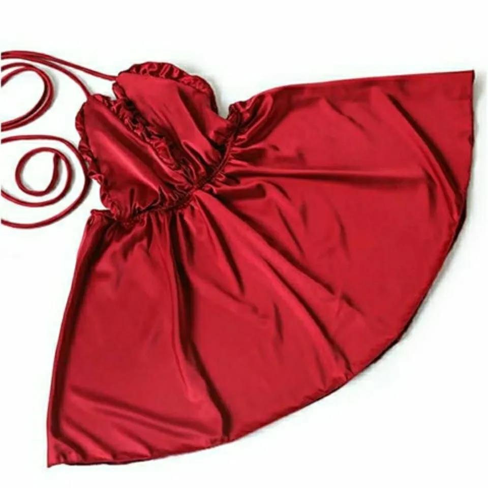 Letní hedvábné dámské pyžamo velké velikosti okouzlující jednobarevné sexy popruhy pokušení podzimní pyžamo sladké