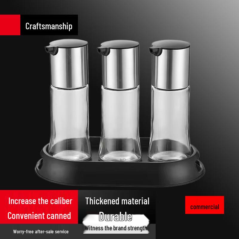 

Modern 3-Tier Tabletop Oil & Vinegar Bottle Organizer Set