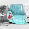 Tuniu Christmas Themed Blanket for Sofa Bed Living Room Bedroom Winter Gift Soft Warm Cozy Fleece Blanket