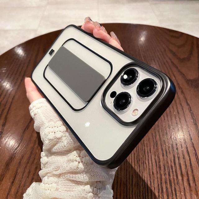 Elastic Wrist Strap Phone Case For Iphone 14 12 11 13 Pro Max Xr X Xs 7 8 Plus Plating Matte Clear Soft Silicone Cover